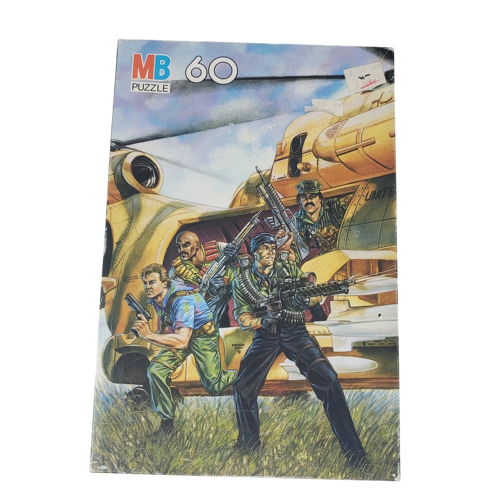 Vintage 1987 GI Joe Milton Bradley 60 Piece Jigsaw Puzzle 16x11 Complete